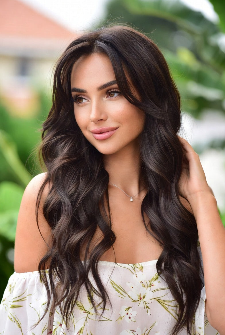 Coffee Brown Bodywave Luxury Wig