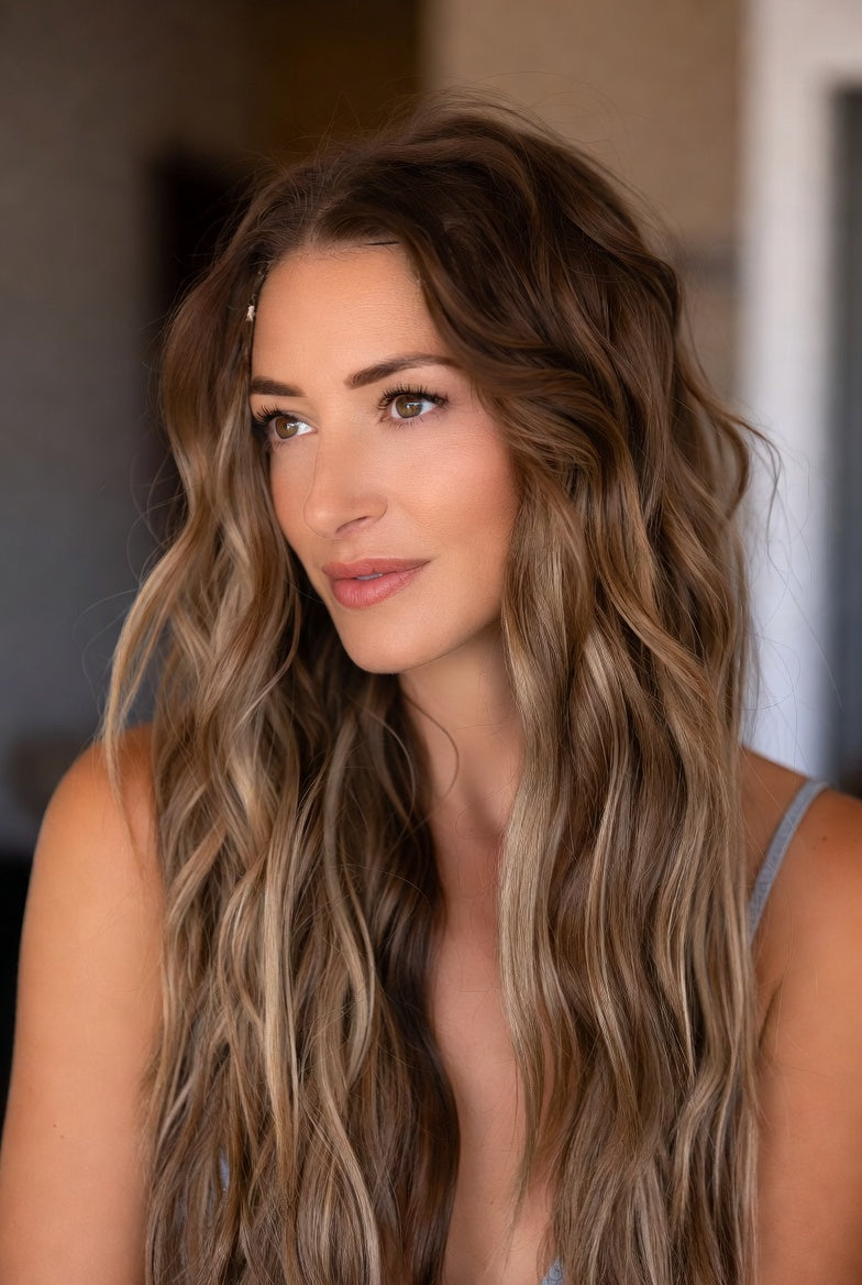 Light Gold Wave Human Hair Wig